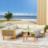 Outdoor Modular Sofa Set with Waterproof Cushions, Sectional Wicker Patio Seating for Garden, Porch or Deck-Maison Boucle - 3 of 4