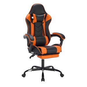 Racxily Gaming Chair w/ Footrest, Ergonomic Computer Chair with Headrest and Lumbar Support, Breathable Material Height Adjustable - 1 of 4