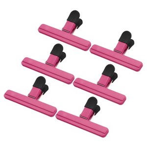 Unique Bargains Plastic Large Size Nonslip Kitchen Chip Bag Seal Grips 6 Pcs - 1 of 4