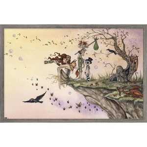 Trends International Amy Brown - Where The Wind Takes You Framed Wall Poster Prints - 1 of 4
