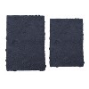 Modesto Bath Rug Bathroom Rugs Set, Washable Rug, Extra Soft and Absorbent bath Rug, Bath Mat Set, Bath Floor Mat Non-Slip, 2 Pcs Set(M+L), Navy - 2 of 4