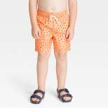 Toddler Boys' Tree Swim Shorts - Cat & Jack™ Orange