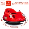 12V 2-Speeds Electric Ride On Bumper Car for Kids Toddlers, 360 Degree Spin Sticker Baby Bumping Toy Gifts W/Remote Control, LED Lights, for 3-8 - 4 of 4