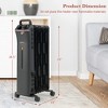 Costway 1500W Oil Filled Space Heater Electric Heater w/Adjustable Thermostat - 3 of 4