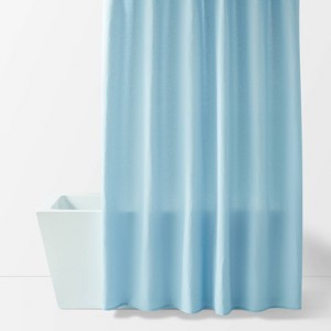 Fabric Waffle Shower Curtain - Room Essentials™ - 1 of 4