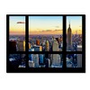 Trademark Fine Art -Philippe Hugonnard 'Window View NYC Sunset 2' Canvas Art - 2 of 3