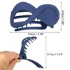 Unique Bargains Women's Plastic Hair Claws 3.39"x1.89"x0.91" 2Pcs - image 4 of 4