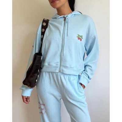 Women's Life Is Sweet Waffle Hoodie - The Mayfair Group