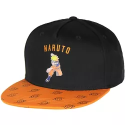 Naruto Shippuden Youth Naruto Uzumaki Leaf Village Logo Adjustable Snapback Hat