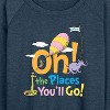Women's - Dr. Seuss - Oh! The Places You'll Go Lightweight French Terry Wide Neck Long Sleeve Shirt - 2 of 4