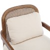 NicBex Rattan Accent Chair Set of 2, Mid Century Modern Living Room Chairs Comfy Armchair with Wood Frame for Living Room, Bedroom - 3 of 4