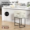 JUJABU Modern Faux Leather Upholstered Bar Stools, 26.4" Set of 2 with Barrel-Curved Backs and Arms - 3 of 4