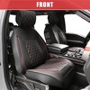 Unique Bargains Waterproof Faux Leather Car Front Seat Covers for Ford F-150 Crew Cab 2009-2023 2 Pcs - 2 of 4
