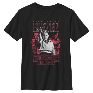 Boys Stranger Things Red Eleven Art Collage T Shirt - 1 of 4