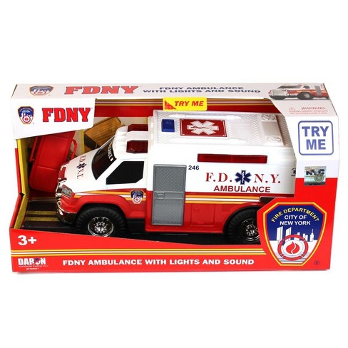 Daron Worldwide Inc. Fdny Ambulance With Lights And Sound Ny206007 : Target