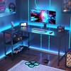 Bestier Reversible L Shaped Computer Desks, Work Desk with Adjustable Shelves - 3 of 4