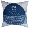 Manual Woodworkers & Weavers Humorous Outdoor Pillow – Nautical Bobber Theme, 18-Inch - 2 of 3