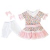 The Queen's Treasures 18 Inch Doll Clothes 4 Piece Pink Floral Dress - image 4 of 4