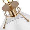 Nuvo Lighting Outpost 1 - Light Pendant in  Matte White/Burnished Brass - 2 of 4