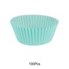 Unique Bargains Solid Color Disposable Baking Cups Greaseproof Paper 1.97"x1.18" 100 Pcs - 4 of 4