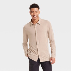 Men's Long Sleeve Commuter Shirt - All In Motion™ - 1 of 3