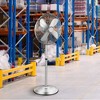 BestParts 16" Metal Stand Fan Adjustable Height, 3-Speed High Velocity Quiet Oscillating Fan Silver - 3 of 4