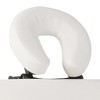 vidaXL Cream White Foldable Massage Table 2 Zones with Wooden Frame - 3 of 4