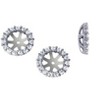 Pompeii3 5/8ct  Diamond Earring Studs Halo Jackets 14 Kt (7-7.5mm) - 3 of 4
