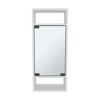 SEVOBAL Bathroom Storage Cabinets Minimalist Mirror Cabinet with One Door and Accessible Shelves for Bathroom, White, 5.9"*11.8"*28.3" - 2 of 4