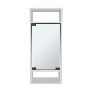 SEVOBAL Bathroom Storage Cabinets Wall Mounted Mirror Medicine Cabinet with Open Shelves for Bathroom, White, 5.9"*11.8"*28.3" - 1 of 4