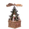 Kurt Adler 11" Battery-Operated Light-Up Wooden Tree Scene with Windmill - 3 of 4