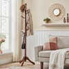VASAGLE Solid Wood Coat Rack Free Standing with 8 Hooks - 3 of 4