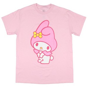 Sanrio Women's My Melody Junior's Boyfriend Fit Short Sleeve T-Shirt - 1 of 3