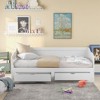 NicBex Twin to King Size Daybed with Trundle 77.2" Wooden Daybed Frame Daybed with 2 Storage Drawers for Apartment - 3 of 4