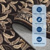Modern Washable Area Rug for Living Room, Leaf Indoor Carpet with Non Slip Backing, Low Pile Stain Resistant Floor Mat for Dorm, - 4 of 4