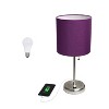 Creekwood Home Contemporary Bedside Table Lamps with USB Port - 3 of 4