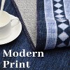 Solid Bordered Rug, Machine Washable Soft Geometric Throw Carpet, Non-Slip Low-Pile Indoor Floor Mat for Living Room, Bedroom, Office - 3 of 4