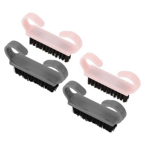 Unique Bargains Durable Small Horn Nail Brush 2.44"x1.38" 4 Pcs - 1 of 4