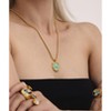 Rose Pendant Necklace for Women - HTUTWOO™ Artistic Oil-Paint Pendant Necklace, Adjustable, for Mother, Daughter, Sister, Friends and Everyday Wear - 4 of 4
