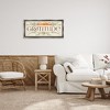 Stupell Industries Seasonal Gratitude Floral Leaves Black Framed Floater Canvas Wall Art - 2 of 4