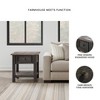 Tyler Creek End Table Grayish Brown/Black - Signature Design by Ashley: Mid-Century Modern, Wood Legs, Storage Shelf - 4 of 4