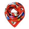 Wrapables Large Fashionable Cats Head Wrap Square Scarf 35 x 35 Inches, Red - 2 of 4