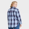 Women's Oversized Flannel Long Sleeve Collared Button-Down Shirt - Universal Thread™ - 2 of 3