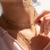 Oval Link Circle Chain Necklace for Women 18KT Gold Plated Stainless Steel 16"-18" Ginger Lyne Collection - 3 of 4