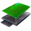 FURNIinspire Pet Crates and Houses,  Indoor and Outdoor Pet Loo with Grass, Toilet Substitute, Suitable Size for Many Dogs, Green, 24.81"*20.08"*2.36" - 4 of 4