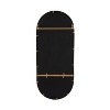 Kate and Laurel Estero Capsule Metal Functional Mirror, 16x38, Gold - 3 of 4