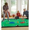 HearthSong - Golf Pool Indoor Family Game Special, Includes Two Golf Clubs, 16 Balls, Green Mat, Rails, and Wooden Arches - image 2 of 4