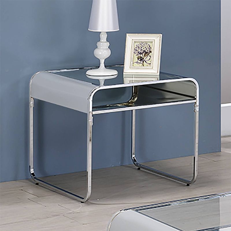 Milrix End Table with Glass Top - miBasics, 3 of 5