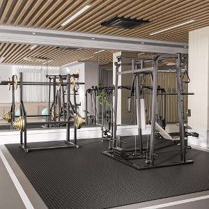 Diamond-Textured Black Garage Flooring Rolls - 1 of 4