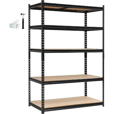 Acekool 5-Tier Garage Shelving Unit - 48"W x 24"D x 72"H Heavy Duty Metal Rack, Adjustable Shelves Holds 2000 lbs, for Storage & Organization